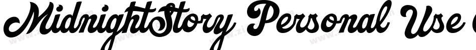 MidnightStory Personal Use Only字体转换